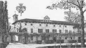 Villa Beria - Manzano Friuli   sec. XVI° (da un disegno di Christoph Ulmer)